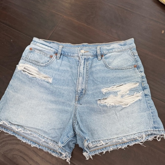 American eagle Distressed Light Blue Denim Shorts 12 - Picture 2 of 6